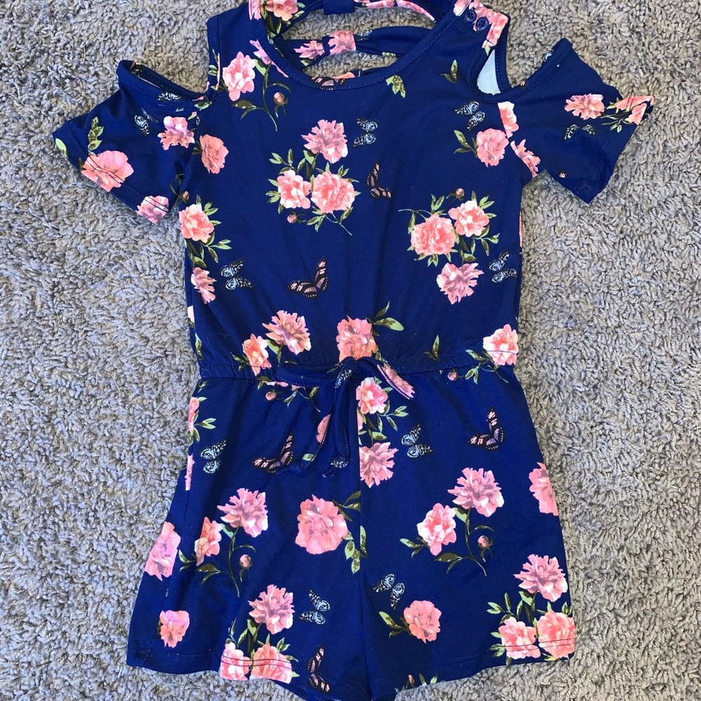Cold shoulder romper